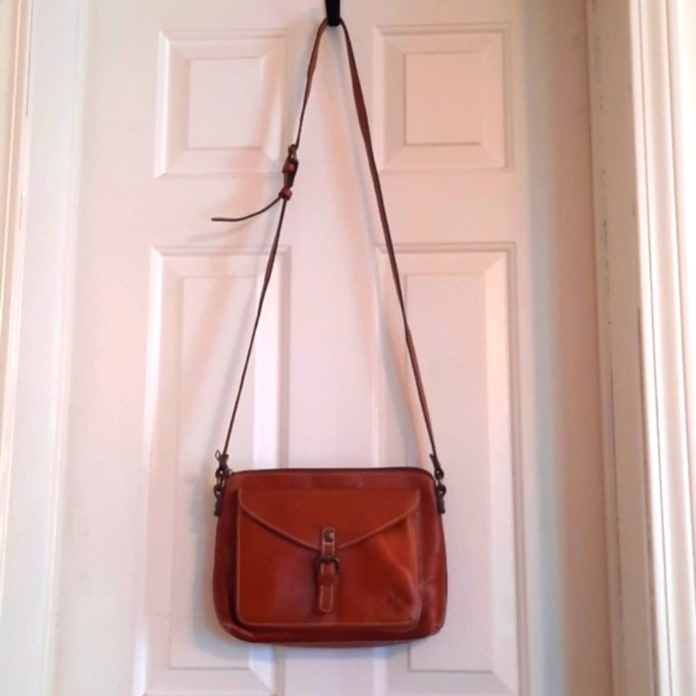 Patricia Nash tan Crossbody purse Italian leather